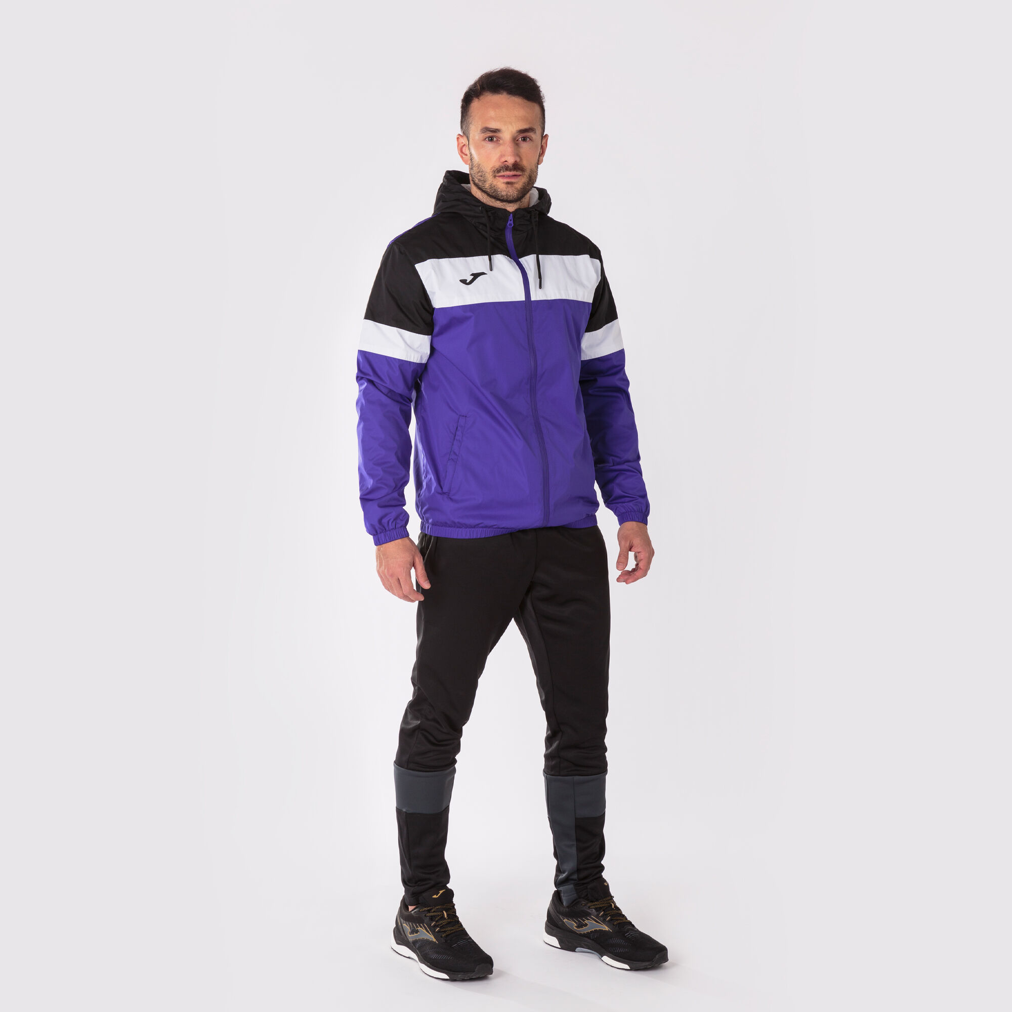 Chubasquero hombre Crew IV morado negro