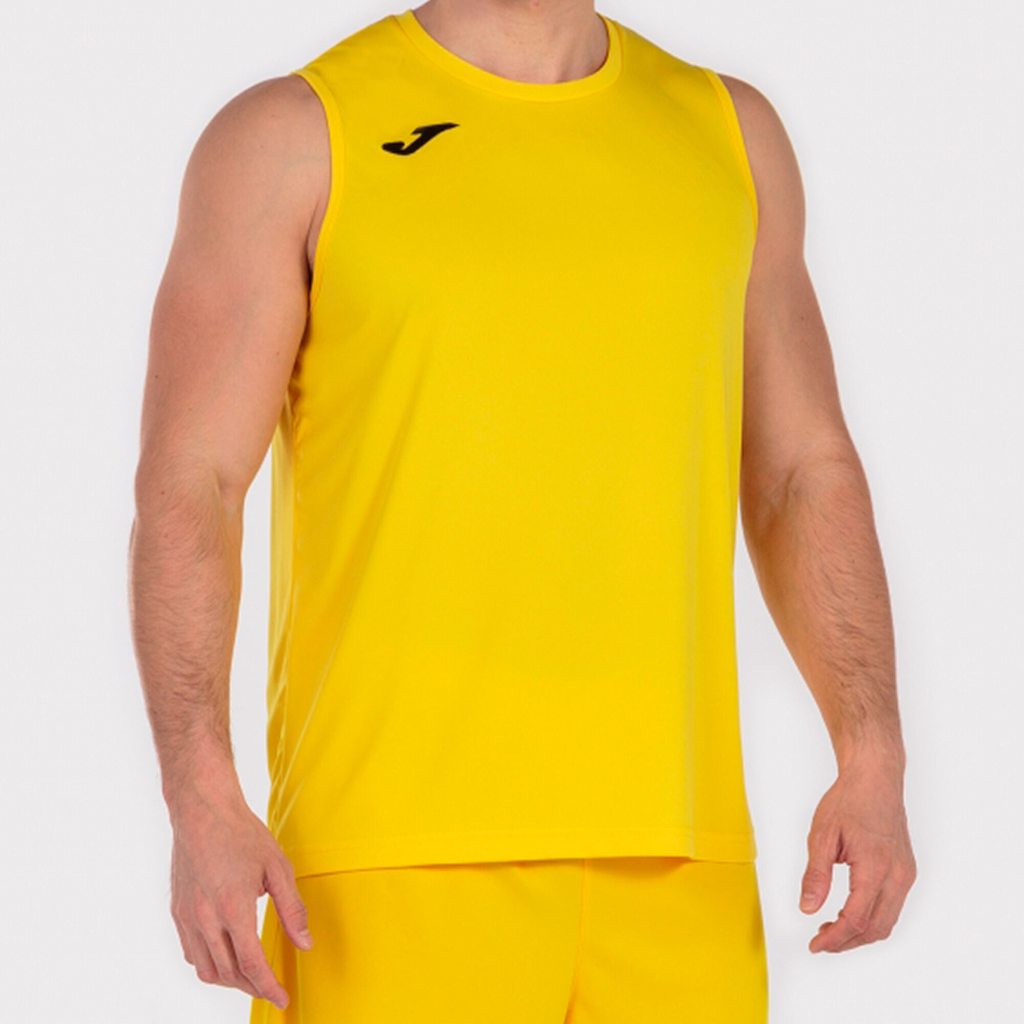 Camiseta sin mangas hombre Combi Basket amarillo