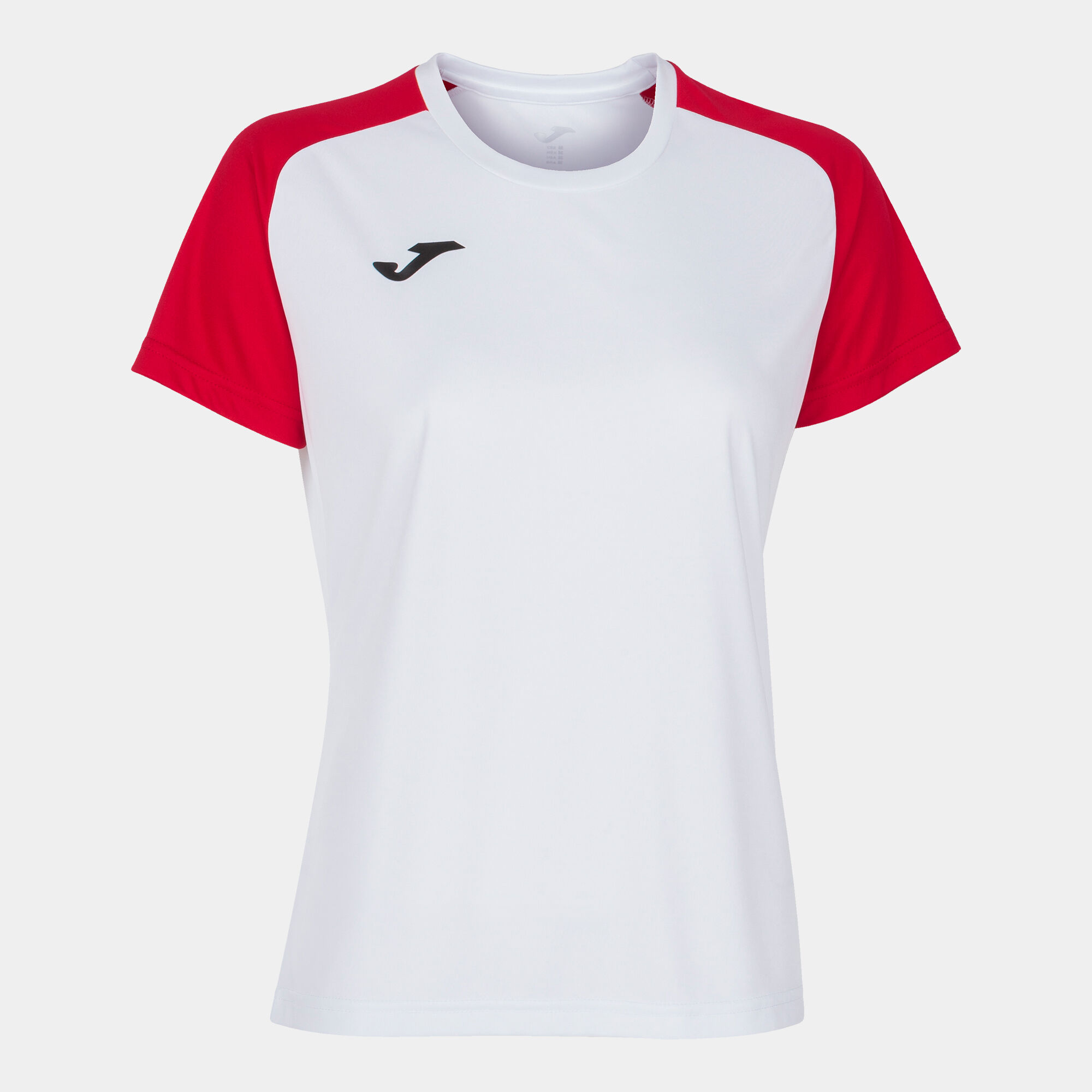 Camiseta manga corta mujer Academy IV blanco rojo