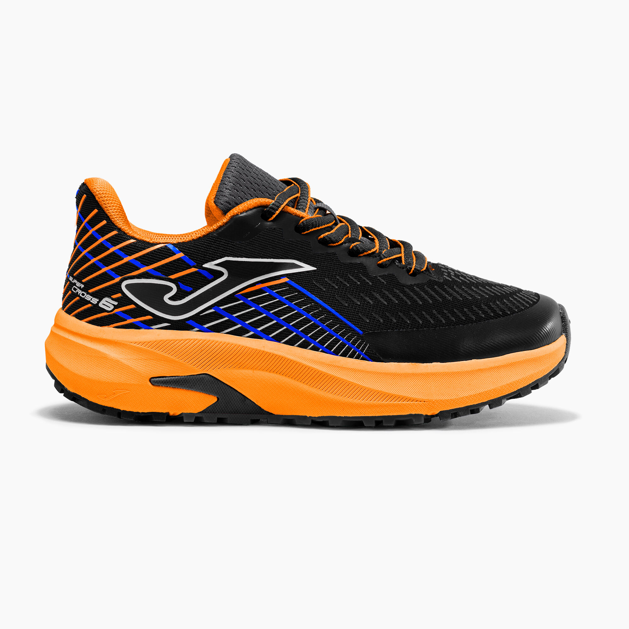 Zapatillas running Super Cross Jr 24 junior negro naranja