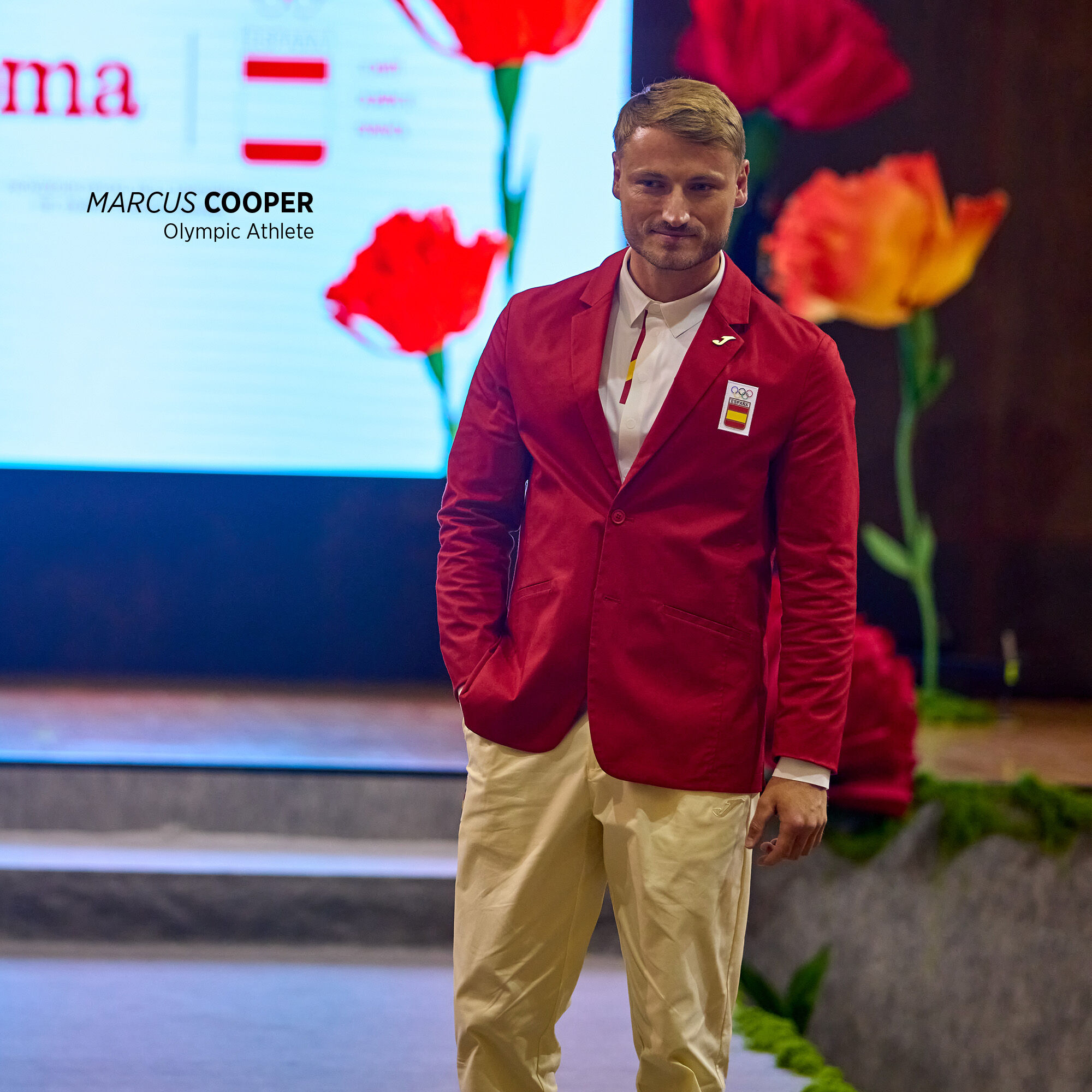 Polo manga larga desfile Comité Olímpico Español