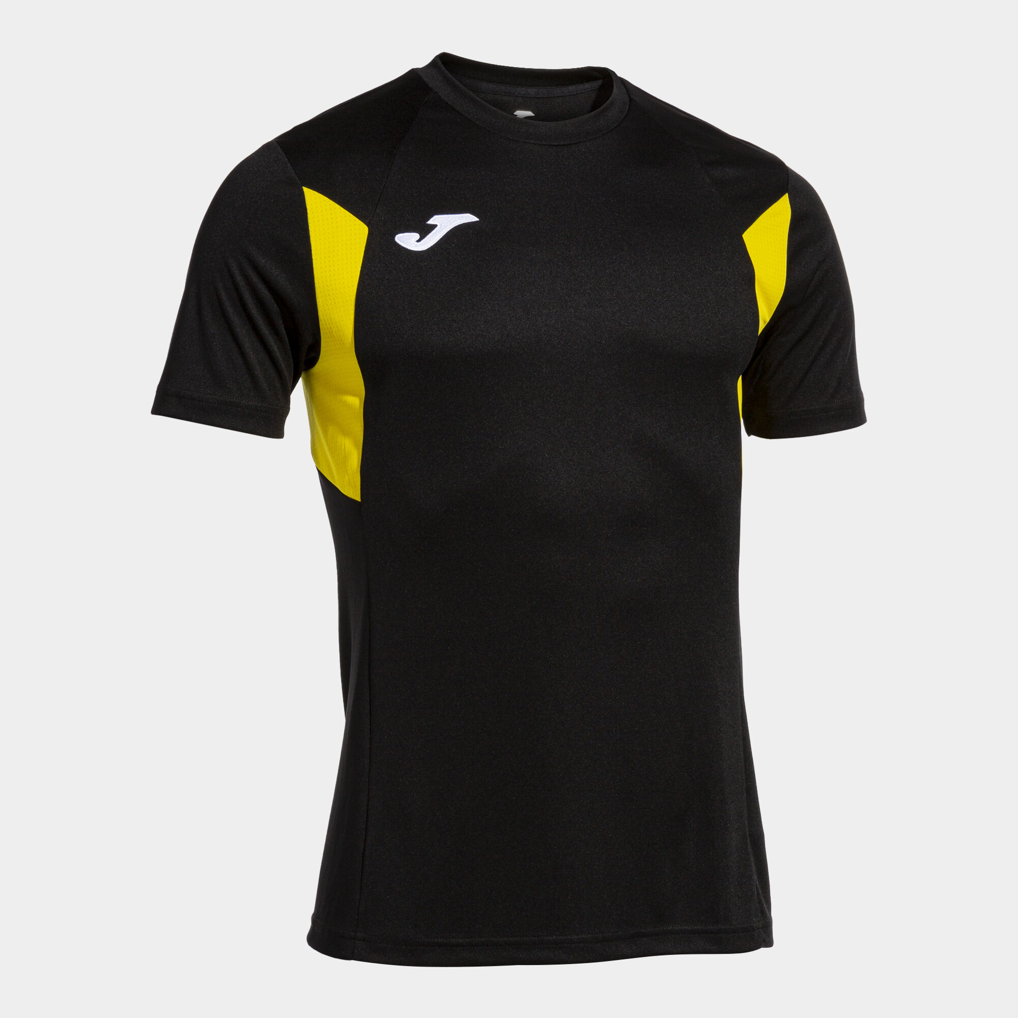 Camiseta manga corta hombre Winner III negro amarillo