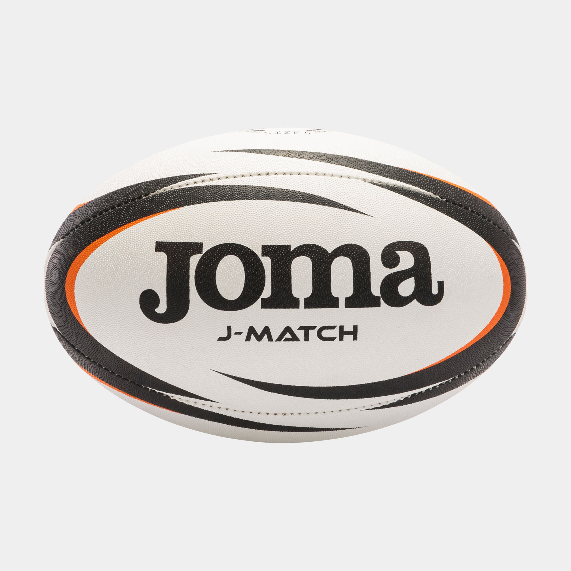 Balón rugby J-Match blanco negro naranja
