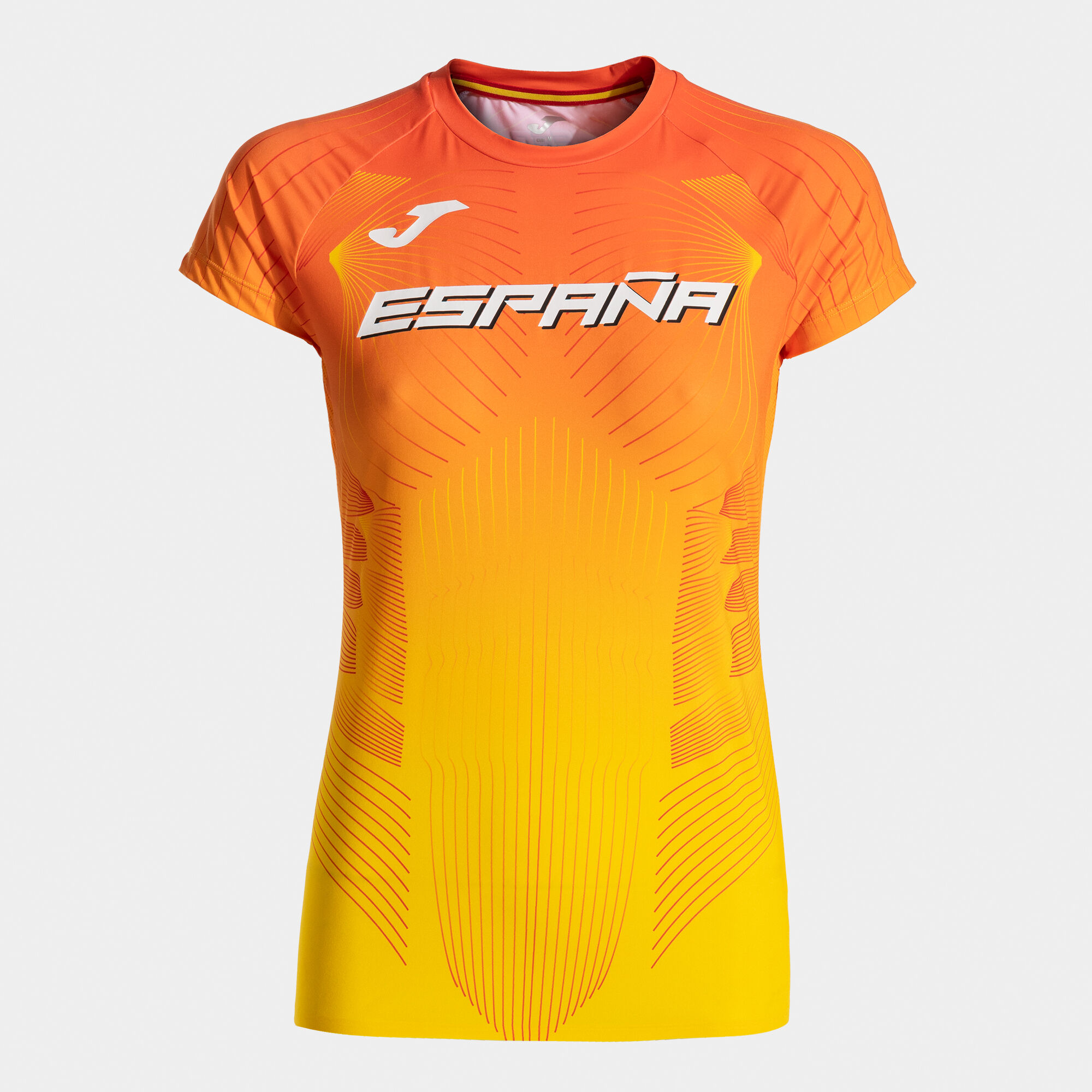 Camiseta manga corta calentamiento Real Federación Española Atletismo mujer