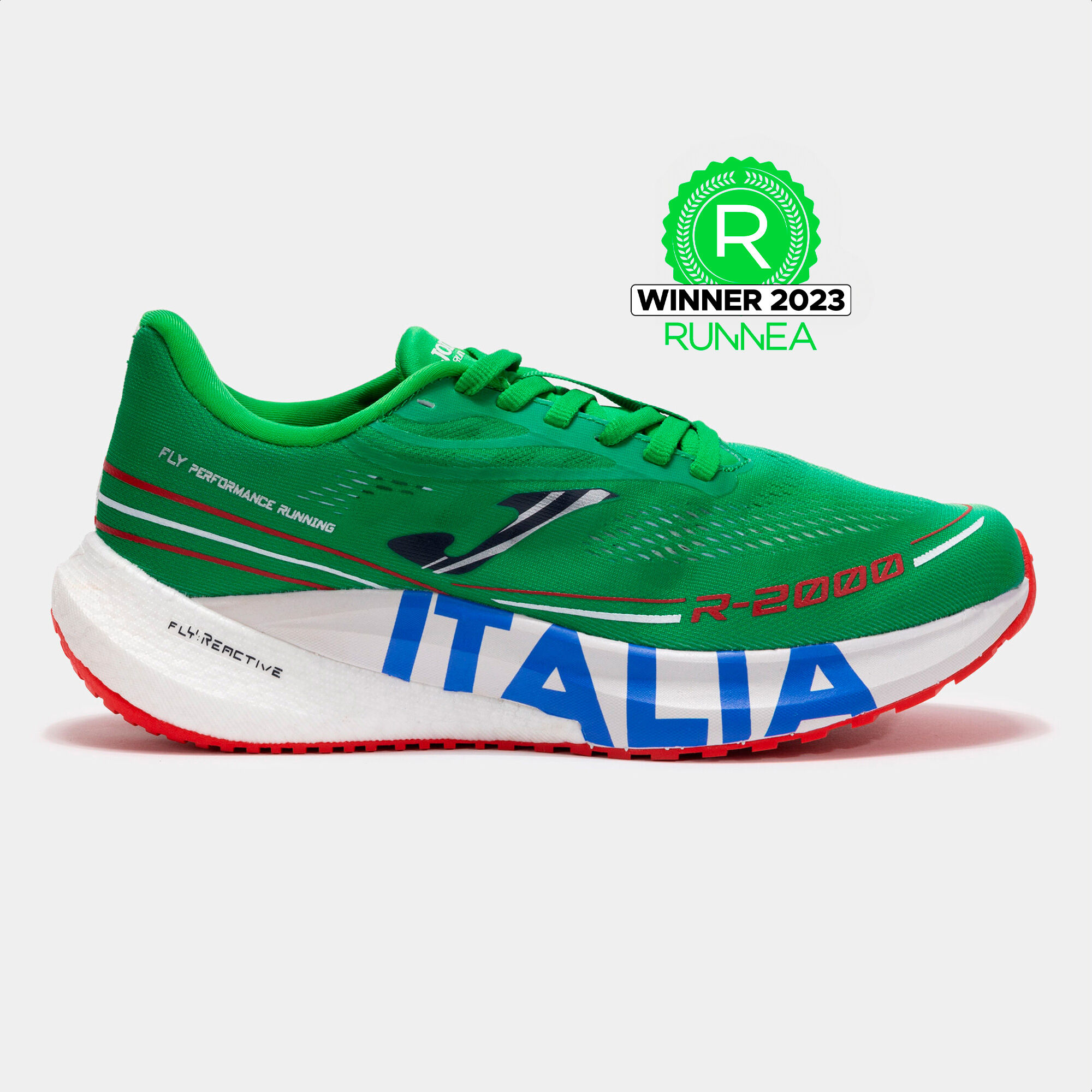 Zapatillas running R.2000 Italia 24 unisex verde rojo