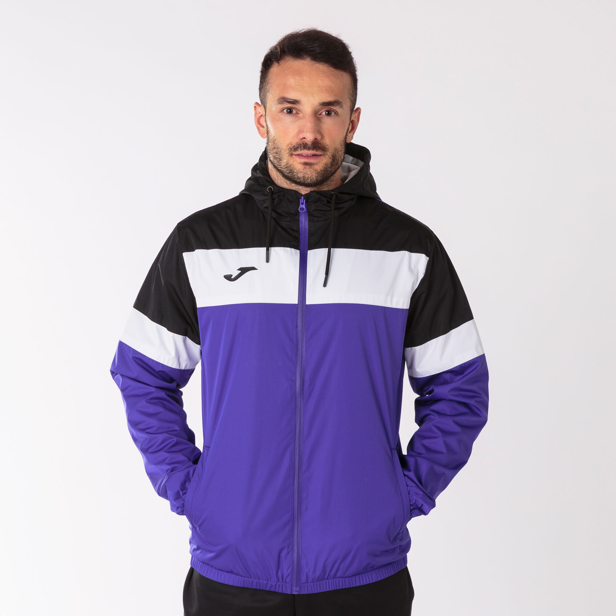 Chubasquero hombre Crew IV morado negro