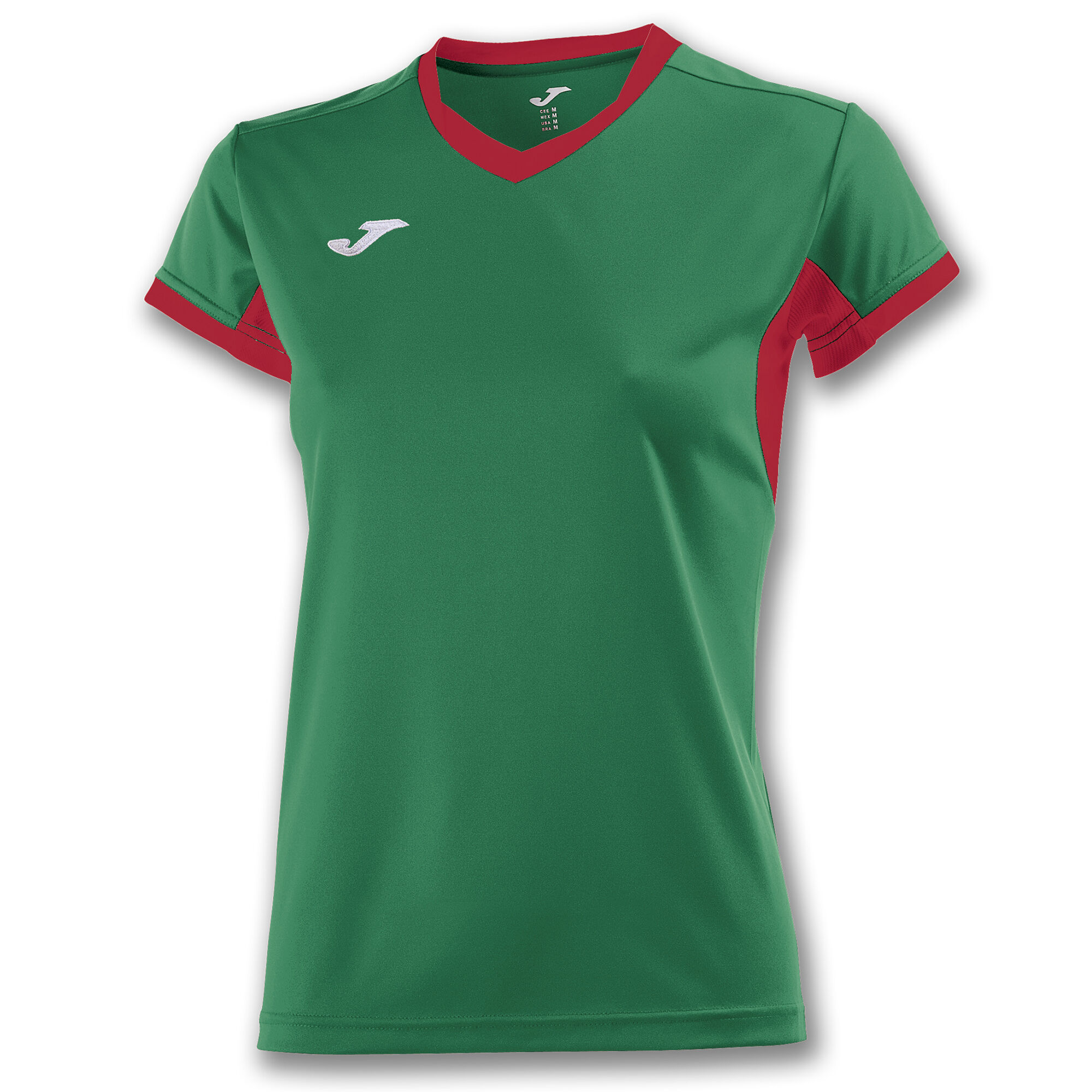 Camiseta manga corta mujer Championship IV verde rojo