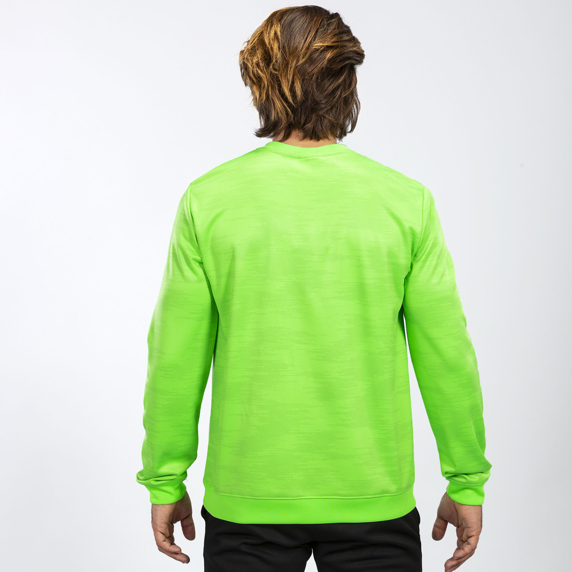 Sudadera hombre Grafity verde flúor