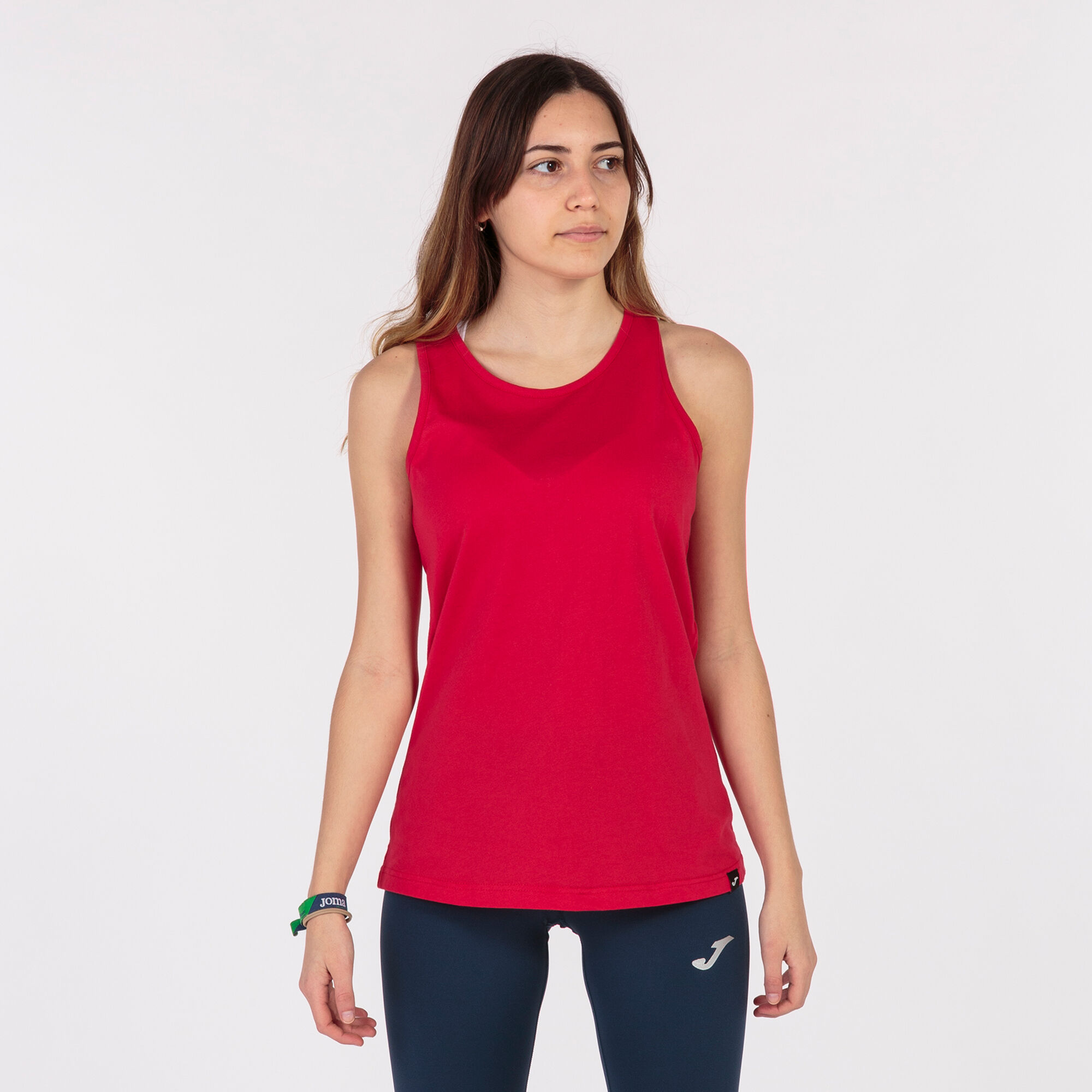 Camiseta tirantes mujer Oasis rojo