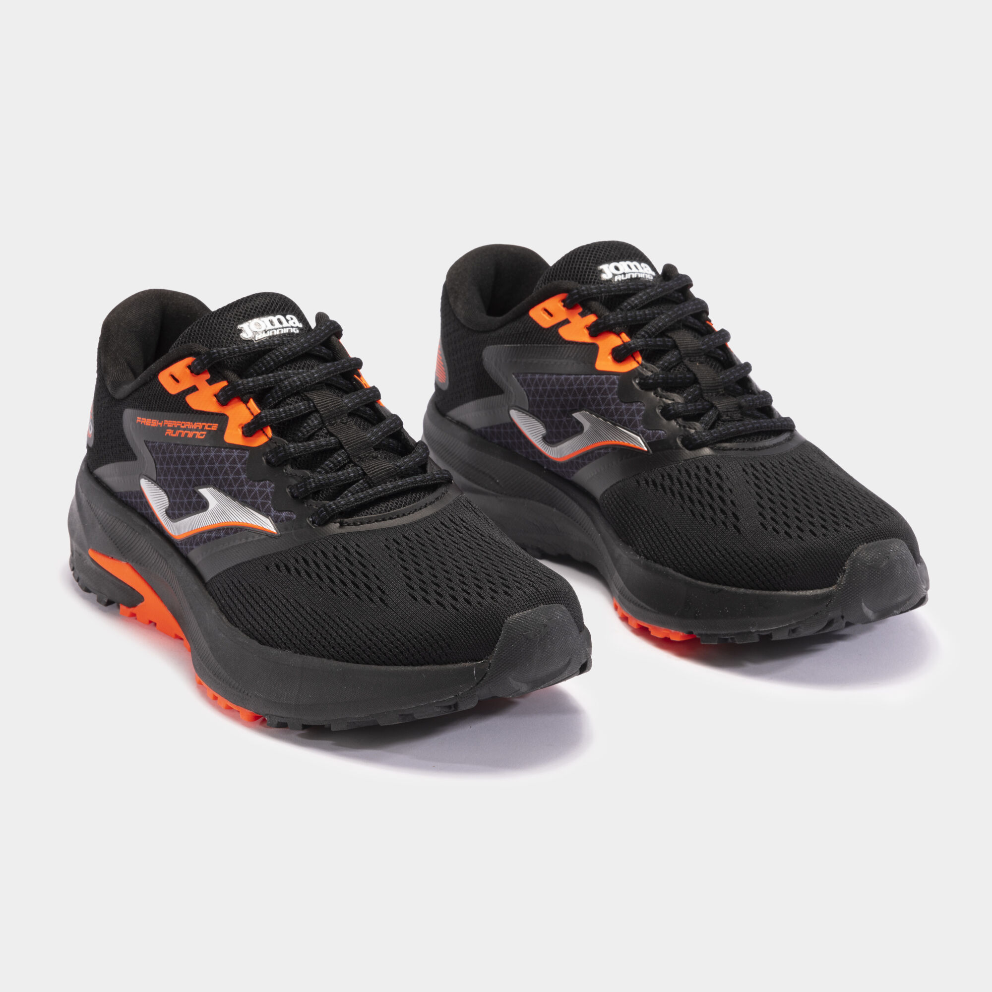 Zapatillas running Speed 24 hombre negro naranja