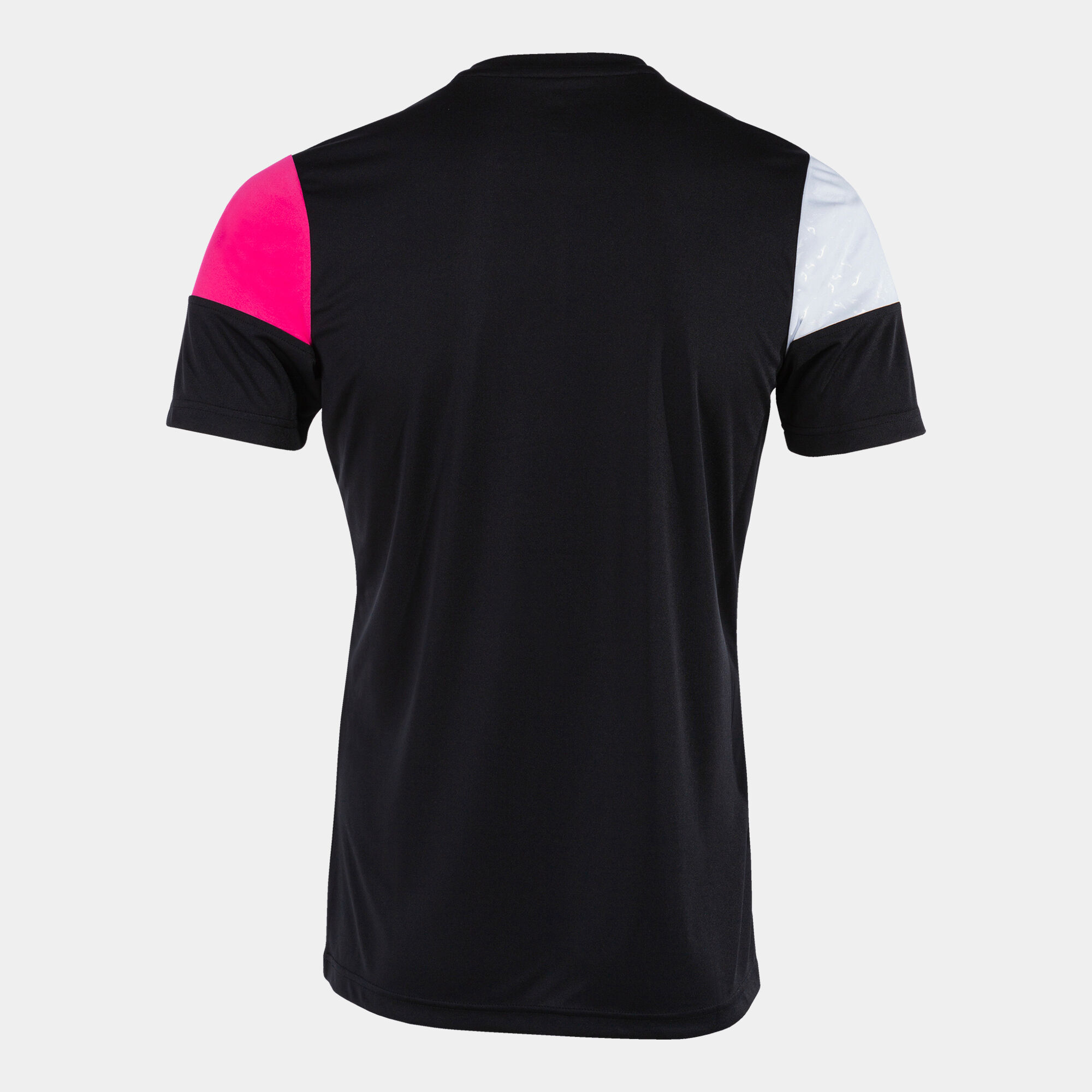 Camiseta manga corta hombre Crew V negro rosa