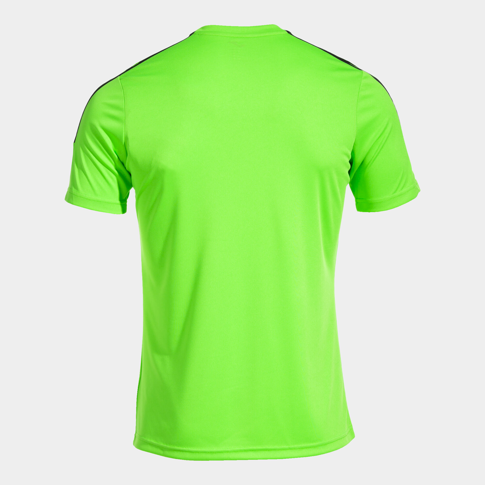 Camiseta manga corta hombre Olimpiada verde flúor negro