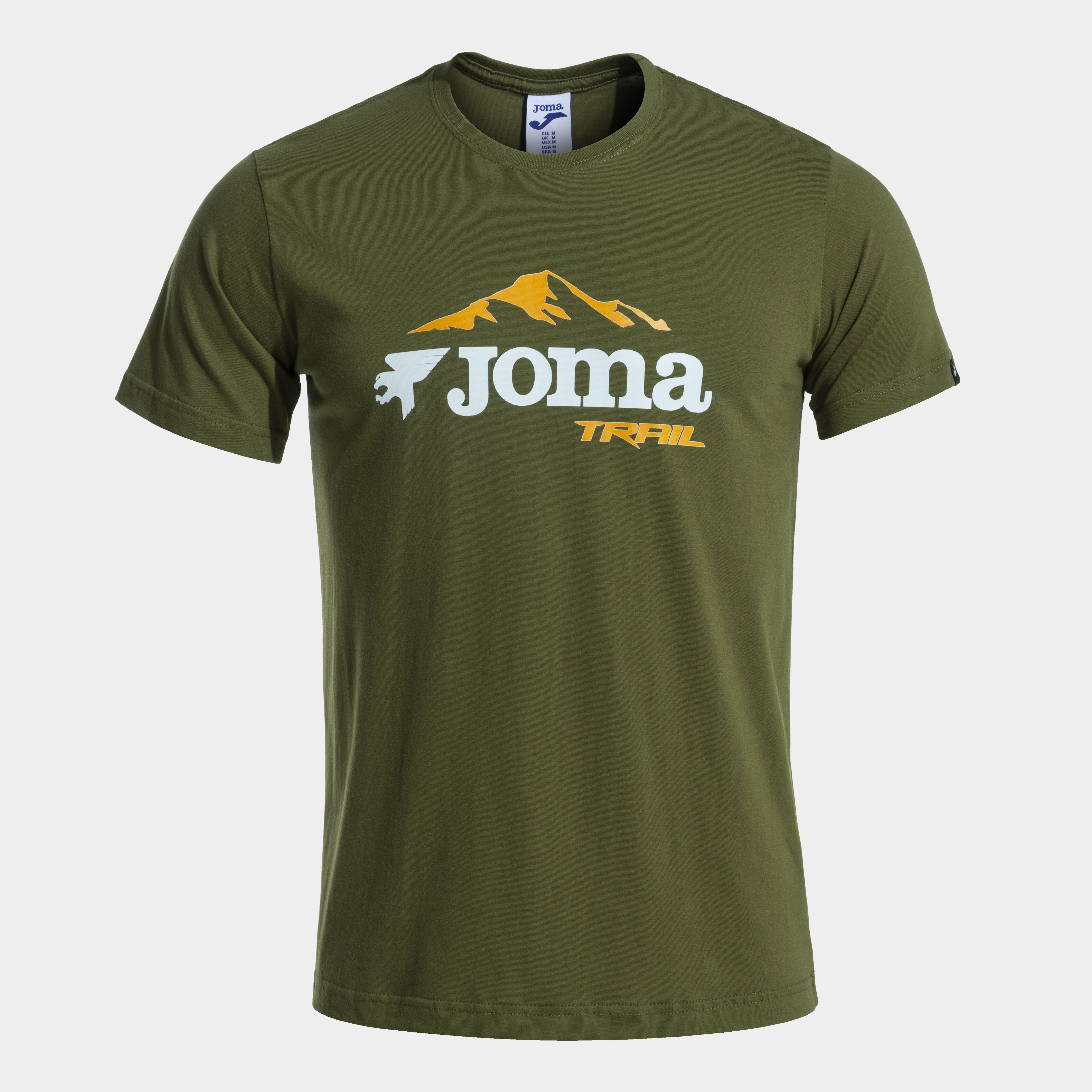 Camiseta manga corta hombre Oficial Joma Trail Team caqui