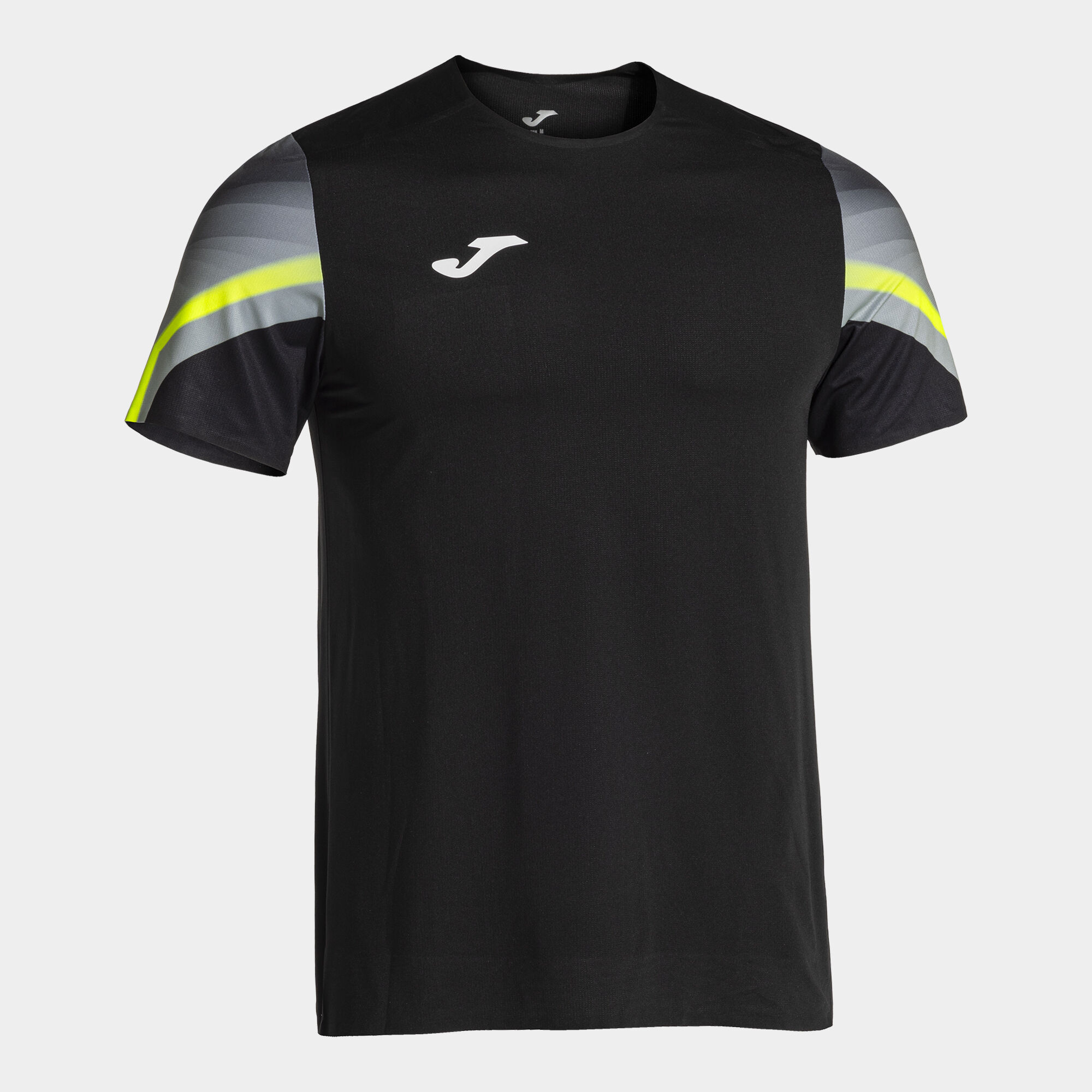 Camiseta manga corta hombre Elite XI negro amarillo flúor