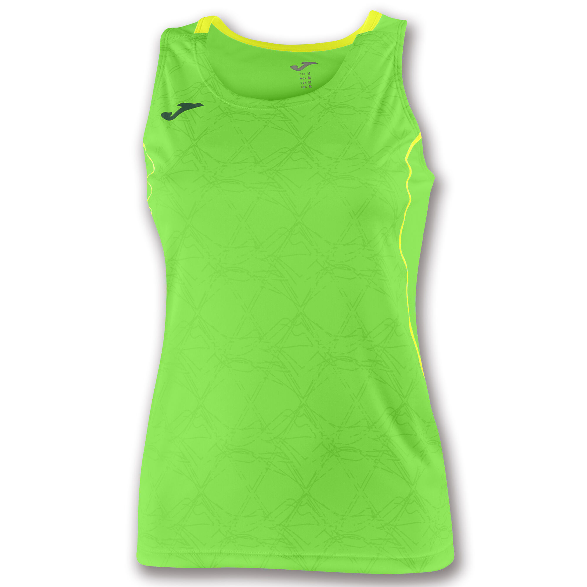 Camiseta sin mangas mujer Olimpia verde flúor