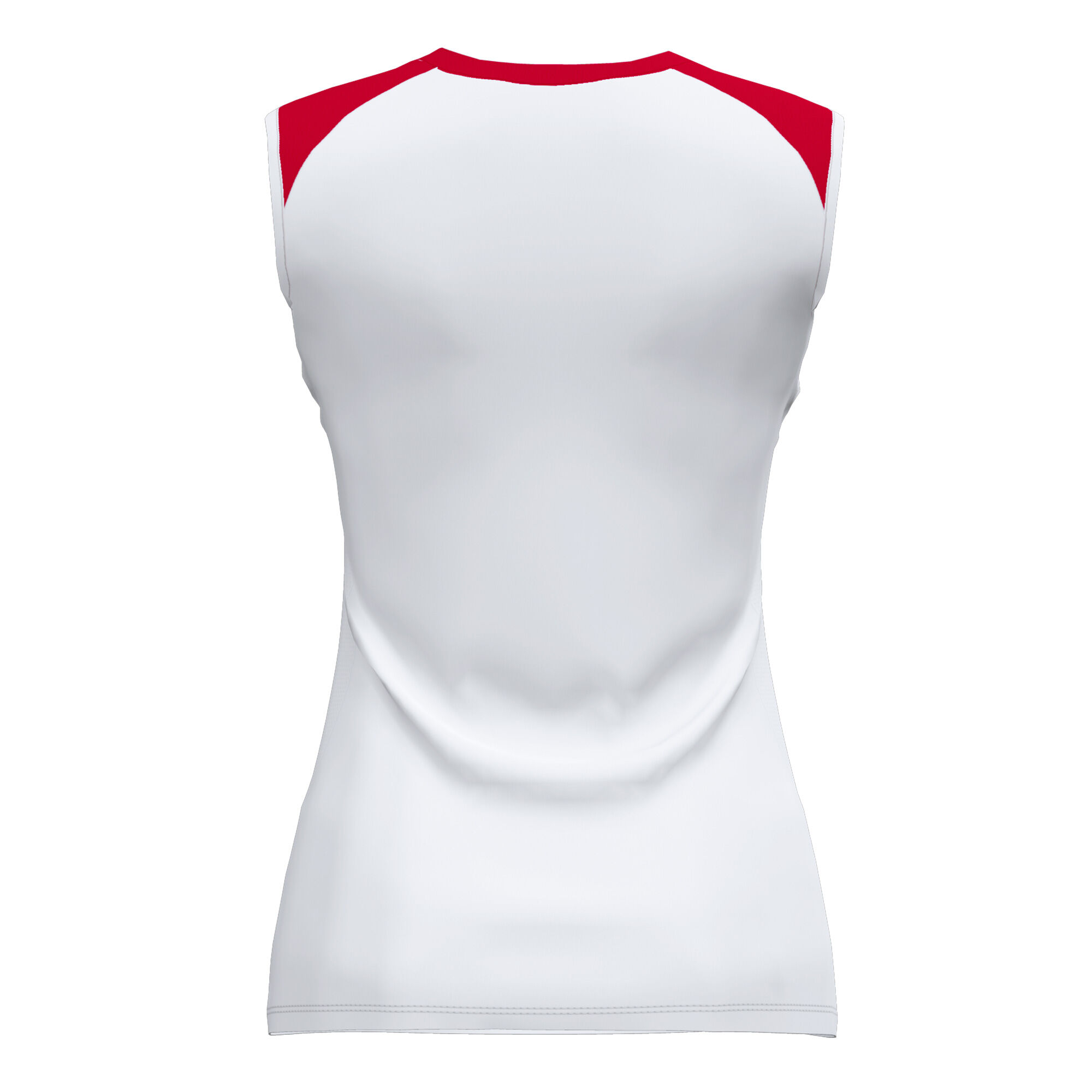 Camiseta sin mangas mujer Supernova II blanco rojo