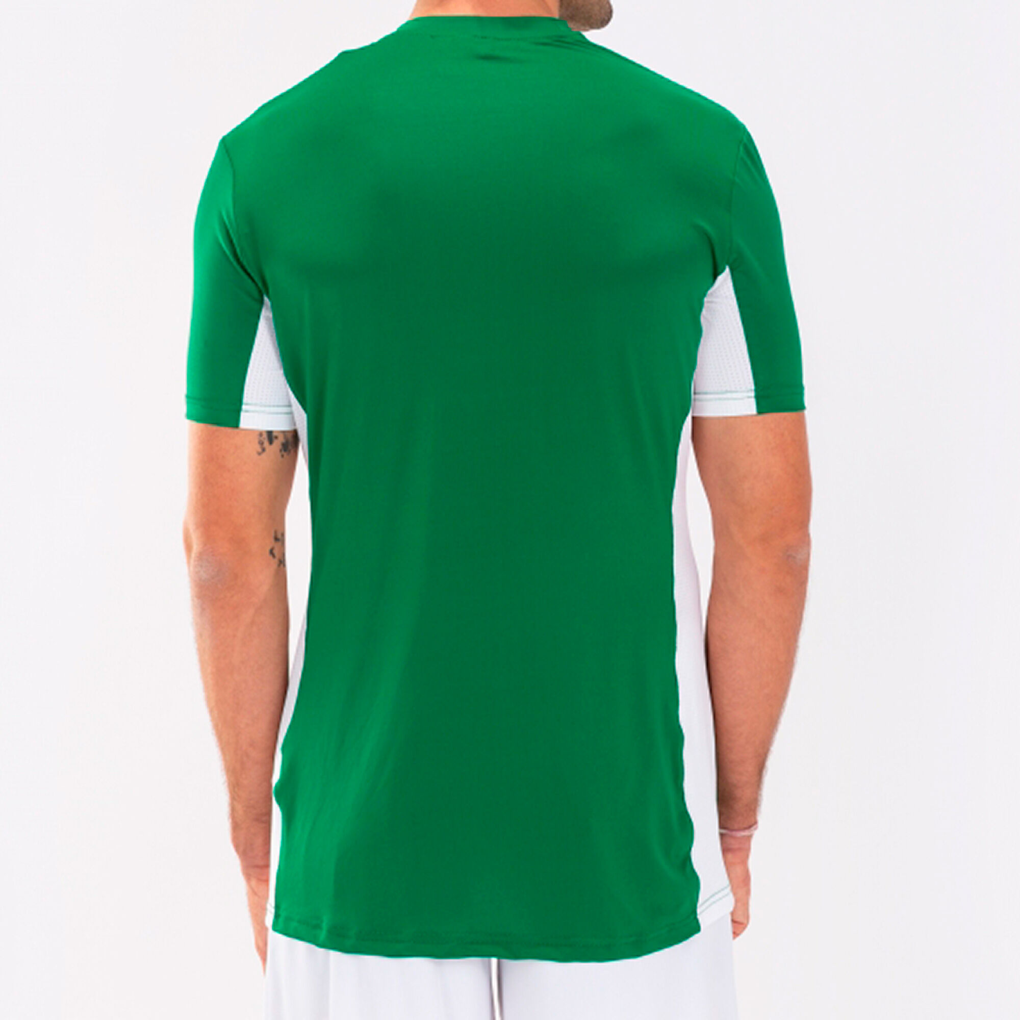Camiseta manga corta hombre Superliga verde blanco