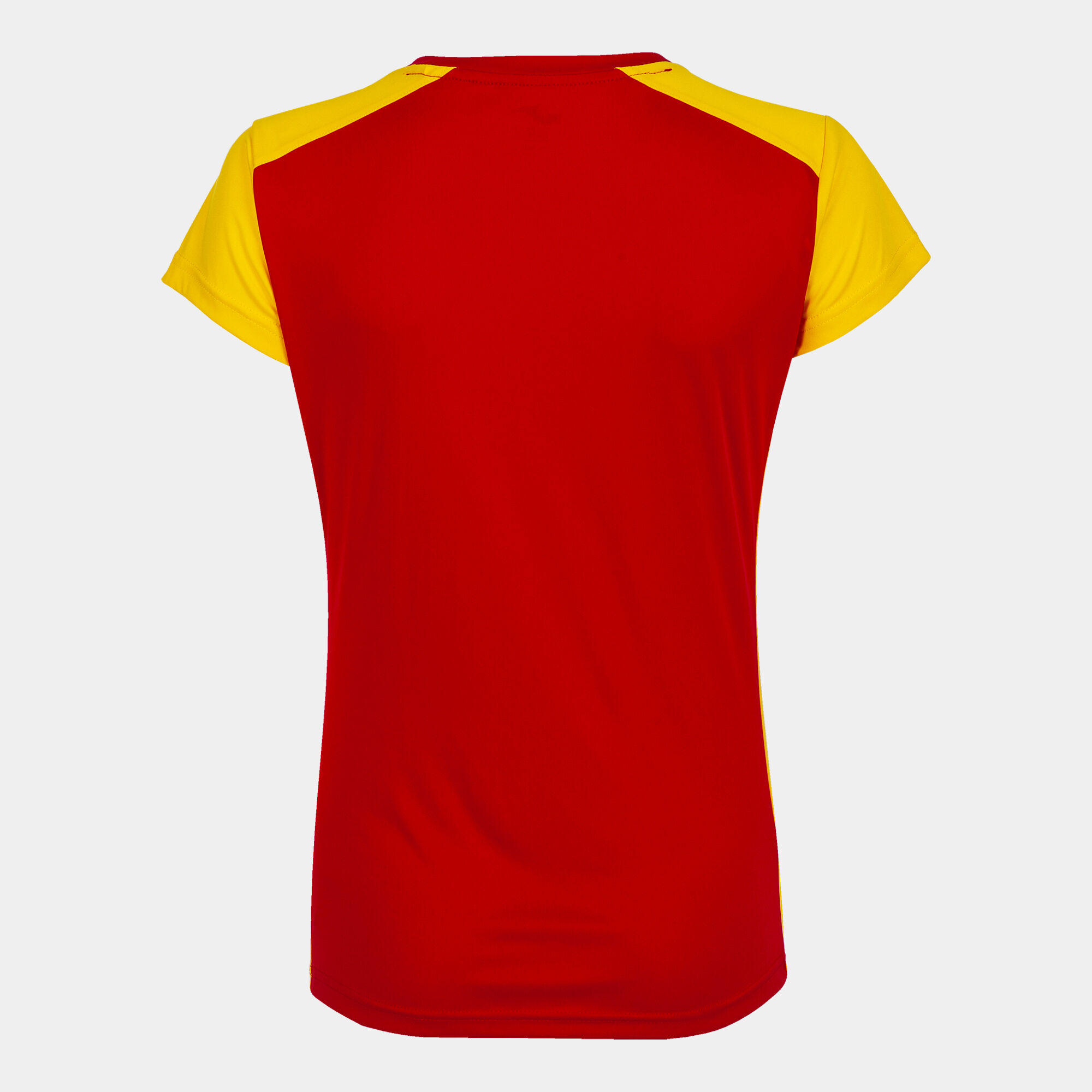 Camiseta manga corta mujer Record II rojo amarillo