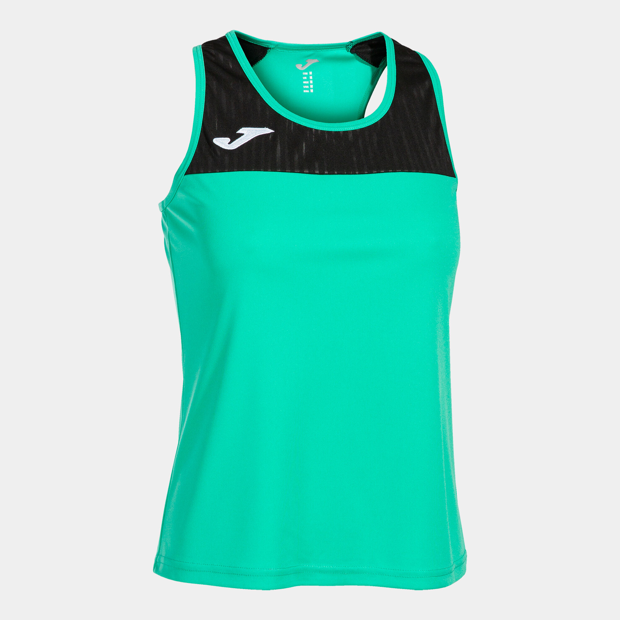 Camiseta tirantes mujer Montreal verde negro