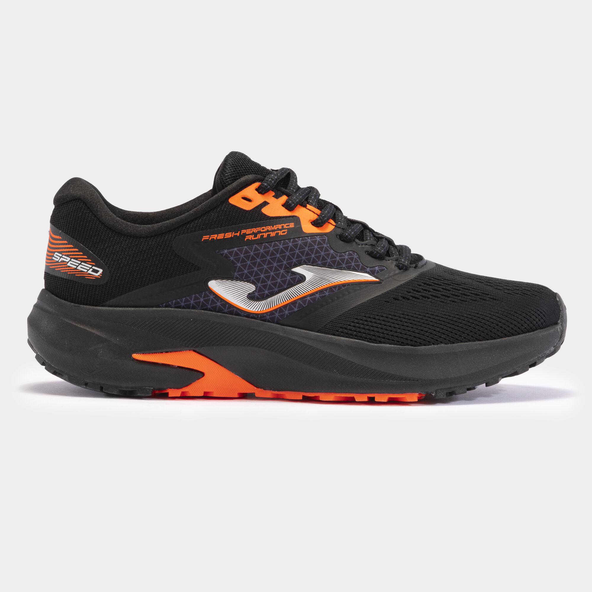 Zapatillas running Speed 24 hombre negro naranja