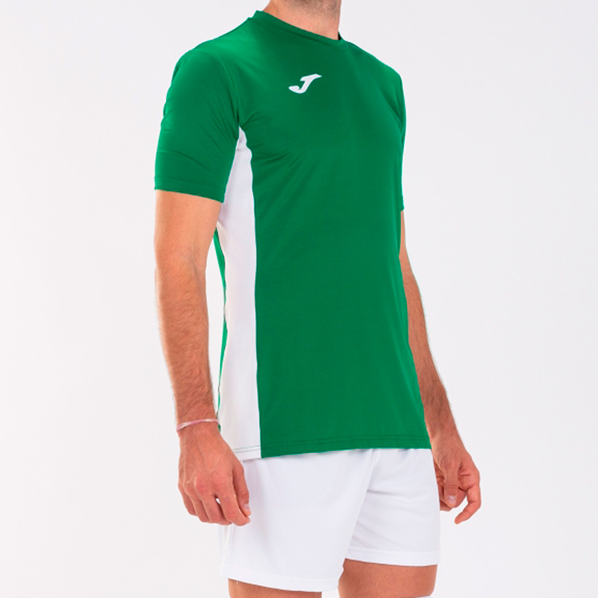 Camiseta manga corta hombre Superliga verde blanco